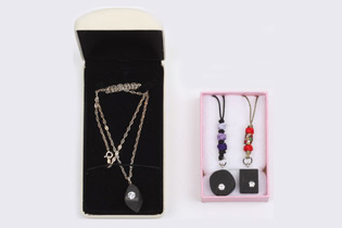 Charcoal necklace & cell phone accessory